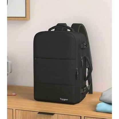 Taygeer Travel Laptop Backpack for Men Women, Airplane Approved Large, Black