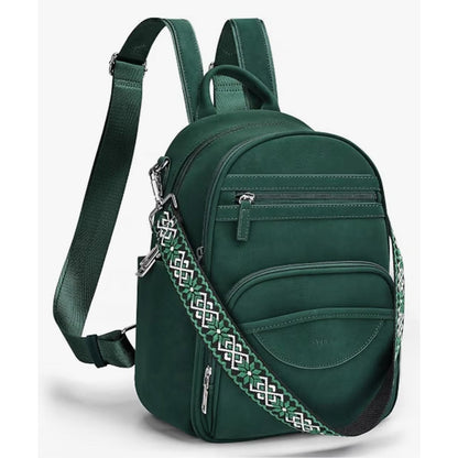 Small Backpack Purse for Women, Mini Daypack Cute for Travel Green