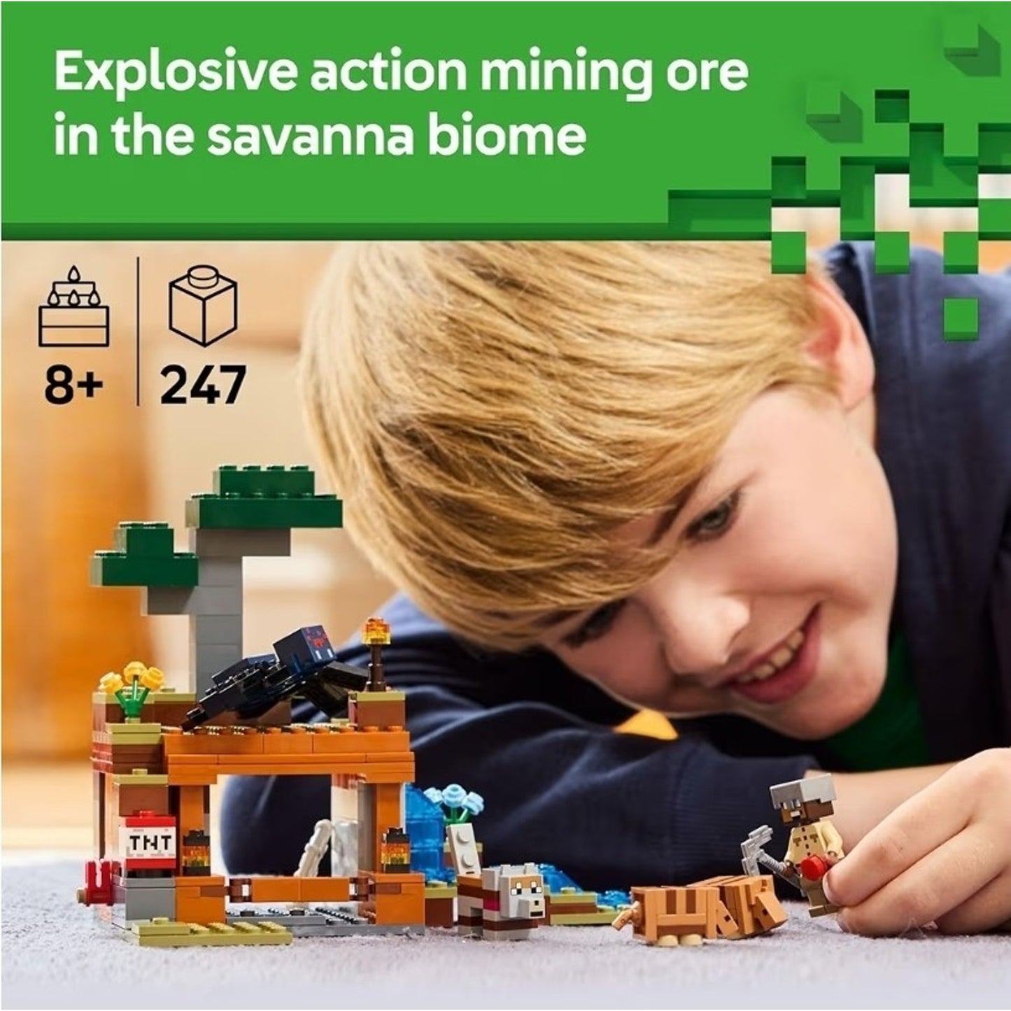 NEW LEGO Minecraft The Armadillo Mine Expedition 21269 Building Toy Set 247 Pieces
