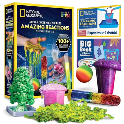 NATIONAL GEOGRAPHIC Mega Science Series: Amazing Reactions Chemistry Set