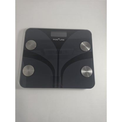 Posture Smart Body Weight Scale Digital BMI Fat Analyzer Bluetooth 400lb Black - Used