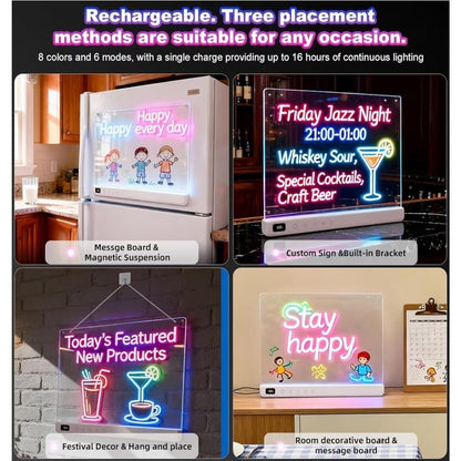 Cosmody Rechargeable LED Drawing Board for Kids, Large 16" Light Up Drawing Pad