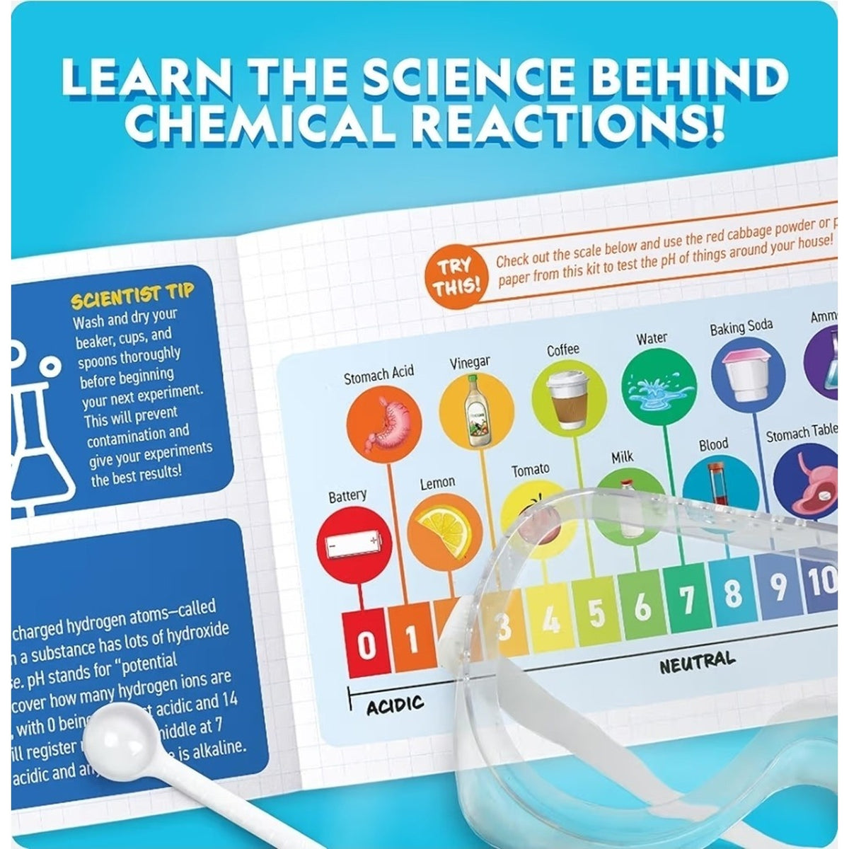 NATIONAL GEOGRAPHIC Mega Science Series: Amazing Reactions Chemistry Set