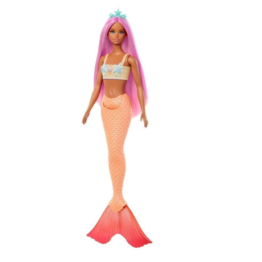 Barbie Mermaid Doll Bright Pink Ocean Adventure Toy for Kids Ages 3 and Up