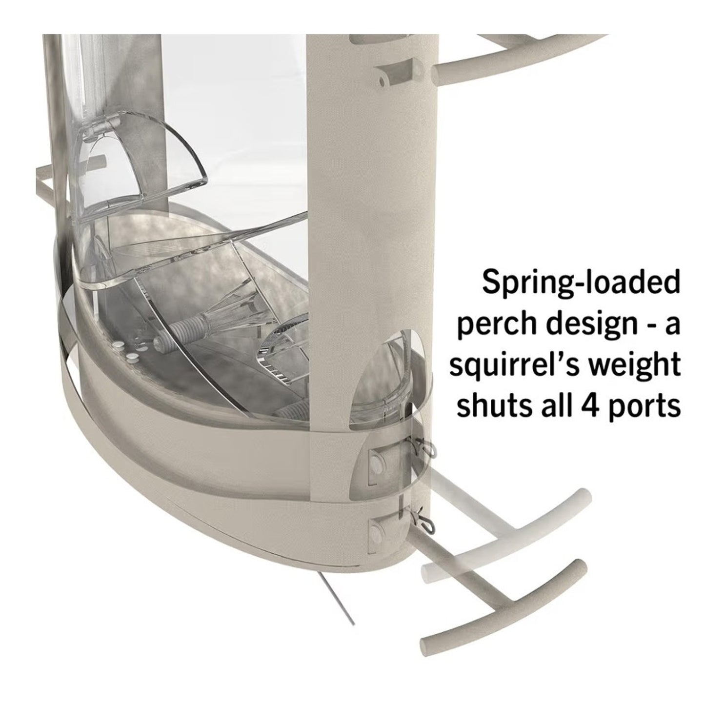 More Birds X-1 Squirrel-Proof Bird Feeder 4.2-Pound Bird Seed Capacity And Four