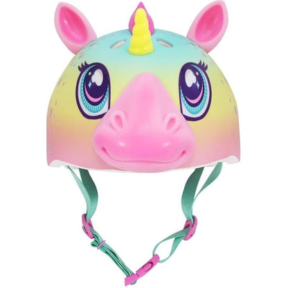 New Raskullz Super Rainbowcorn Kids Bike Helmet Unicorn Design Ages 5-8