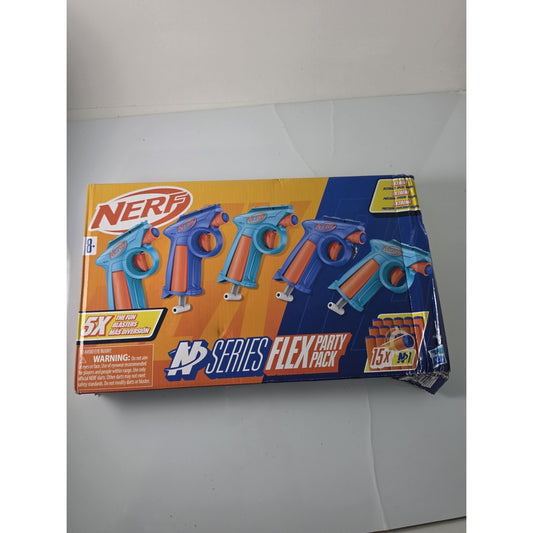 Nerf N Series Flex Party Pack with 5 Blasters & 15 N1 Darts Brand New Sealed Box