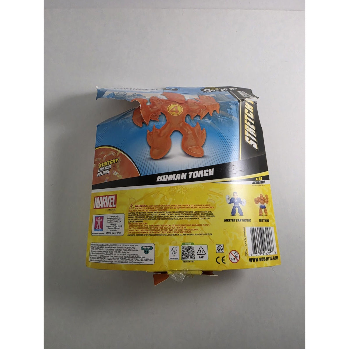 Fantastic 4 First Steps - Heroes of Goo Jit Zu (2024) HUMAN TORCH 4" Hero Pack!