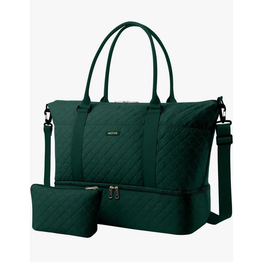 HOTOR Travel Duffel Bag - Weekender Bags for Women, Gym Tote Bags with Shoe Comp