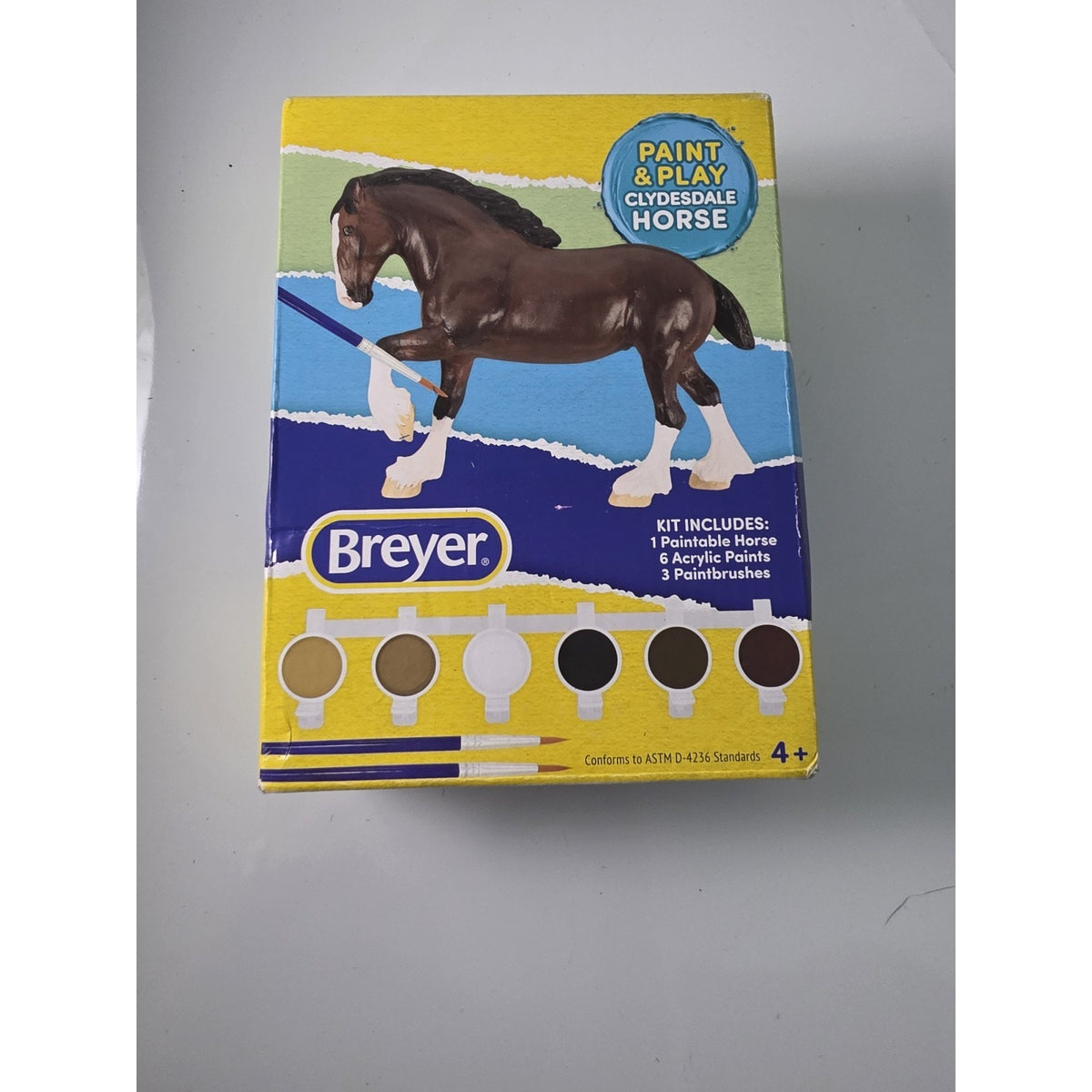Breyer 10370 Paint & Play Clydesdale Horse Painting kit Heavy Horses craft art
