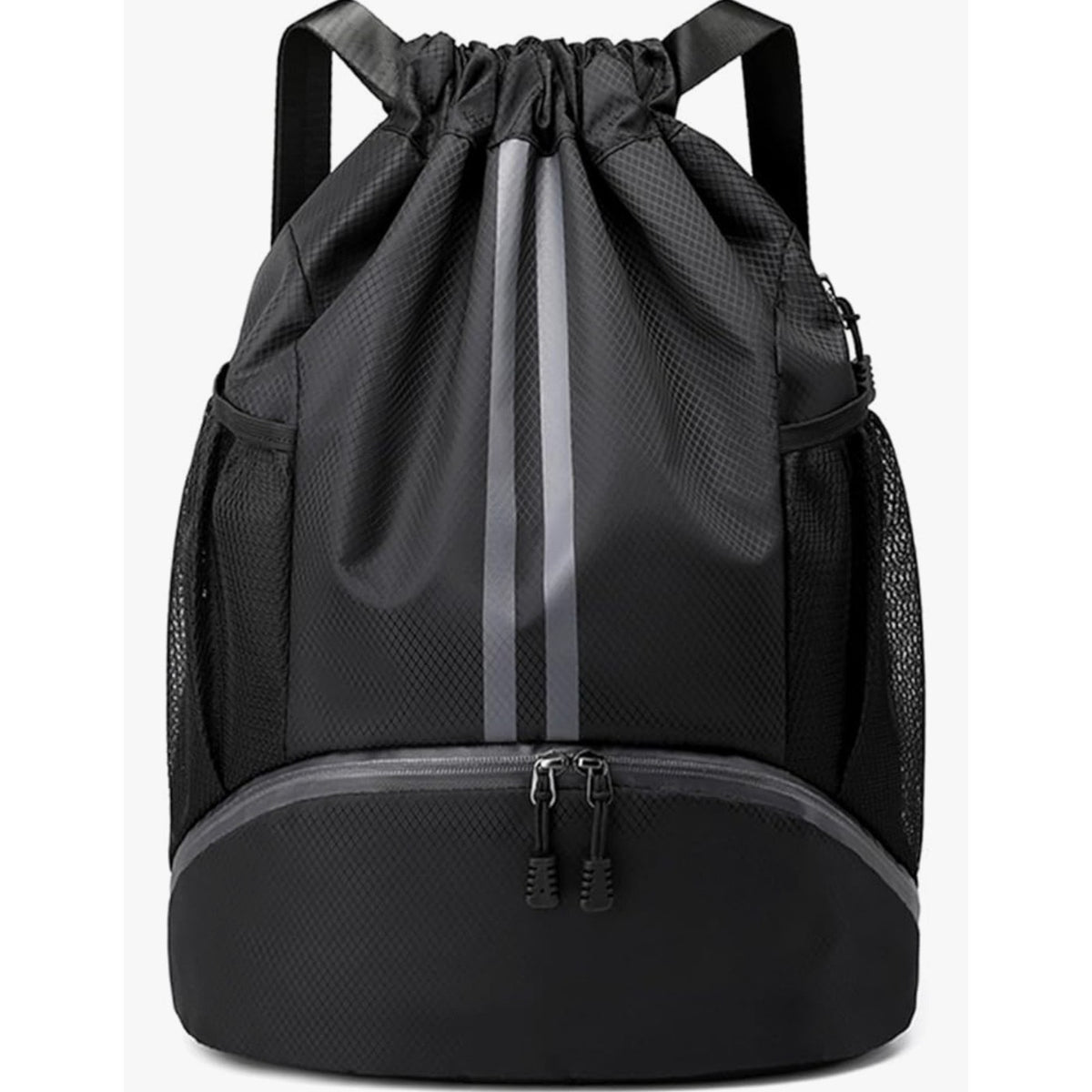 JELUTAR Drawstring Backpack Gym Bag with Shoes Compartment for Soccer, Basketbal
