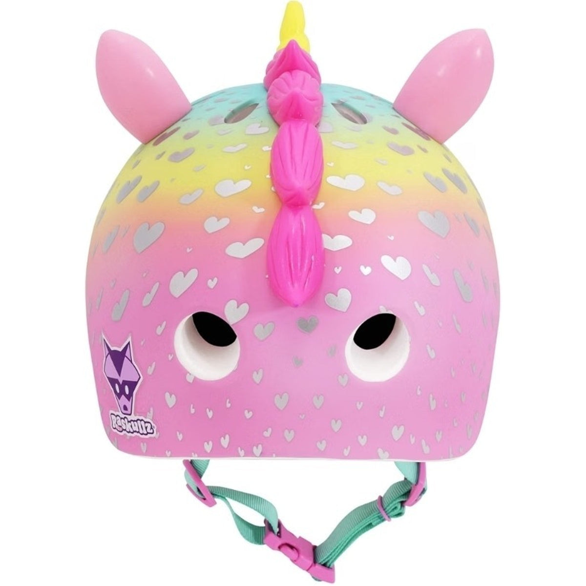 New Raskullz Super Rainbowcorn Kids Bike Helmet Unicorn Design Ages 5-8
