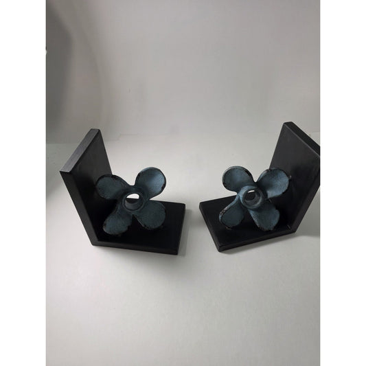 Deco 79 Metal Boat Bookends, Set of 2, 6"W x 7"H, Teal