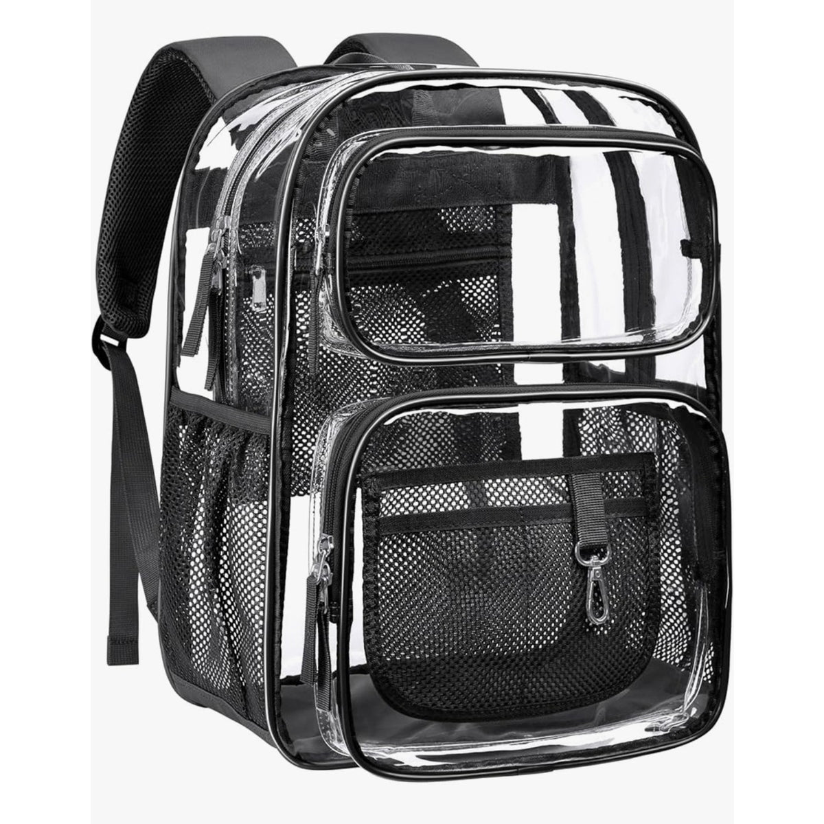 PACKISM Clear Backpack for School - 17 Inch Large Heavy Duty Bookbag, Reinforced