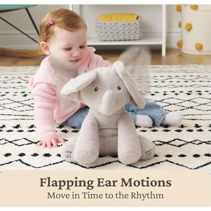 Baby Gund 12" Animated Flappy The Elephant Plush, Singing Stuffed Animal