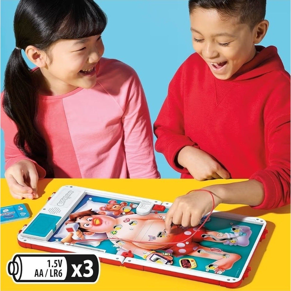 Hasbro Operation Electronic Board Game with All-in-One Carrying Case w/ Handle