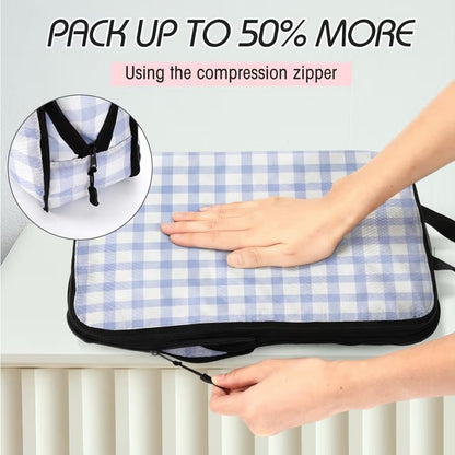 5 Pack Compression Packing Cubes for Travel Space Saving Cubes Luggage Organi...
