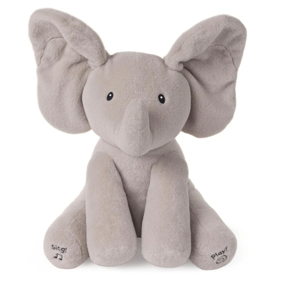 Baby Gund 12" Animated Flappy The Elephant Plush, Singing Stuffed Animal
