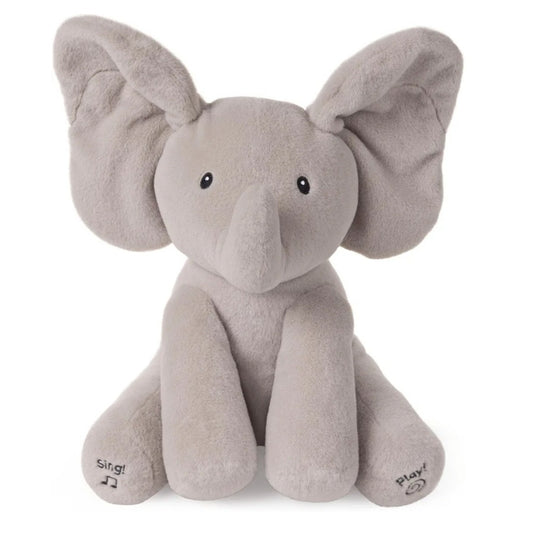 Baby Gund 12" Animated Flappy The Elephant Plush, Singing Stuffed Animal