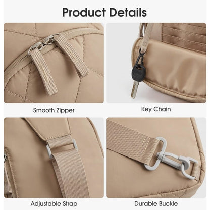 Sling Bag for Women Lightweight Quilted Crossbody Bag NEW G4Free