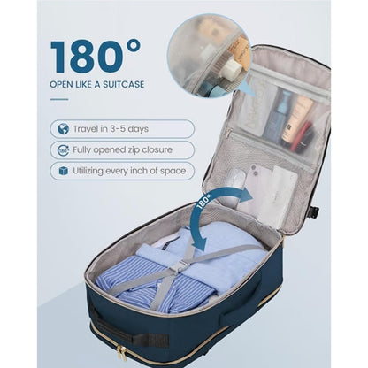 LOVEVOOK 40L Travel Backpack Flight Approved Carry on Backpack,3 Packing