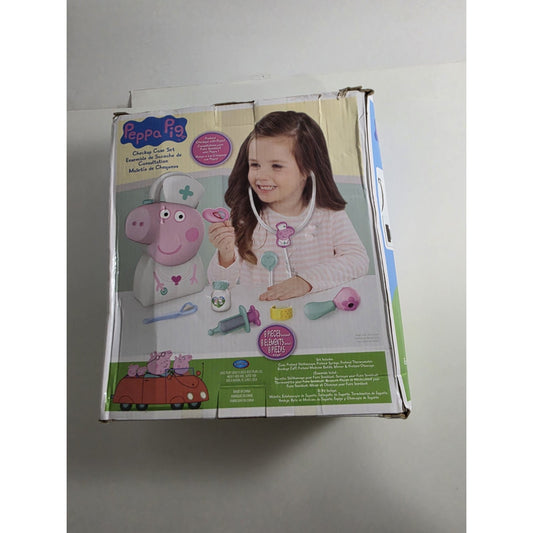Peppa Pig Checkup Case Set with Carry Handle, 8-Piece Doctor Kit