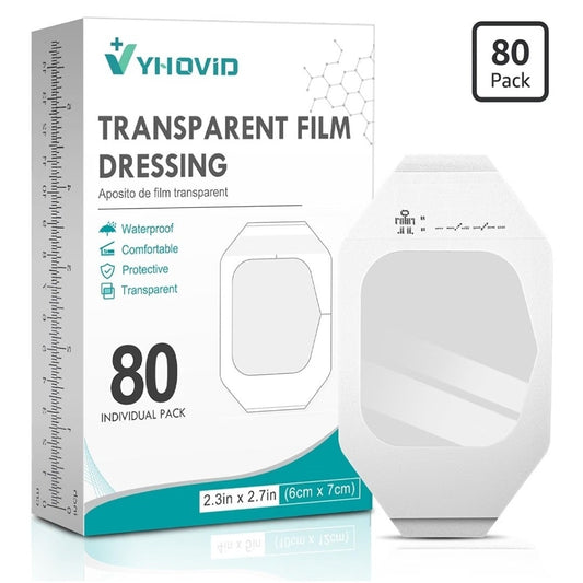 40pcs Transparent Film Dressing 4" x 5" Adhesive Waterproof Bandages Swimming