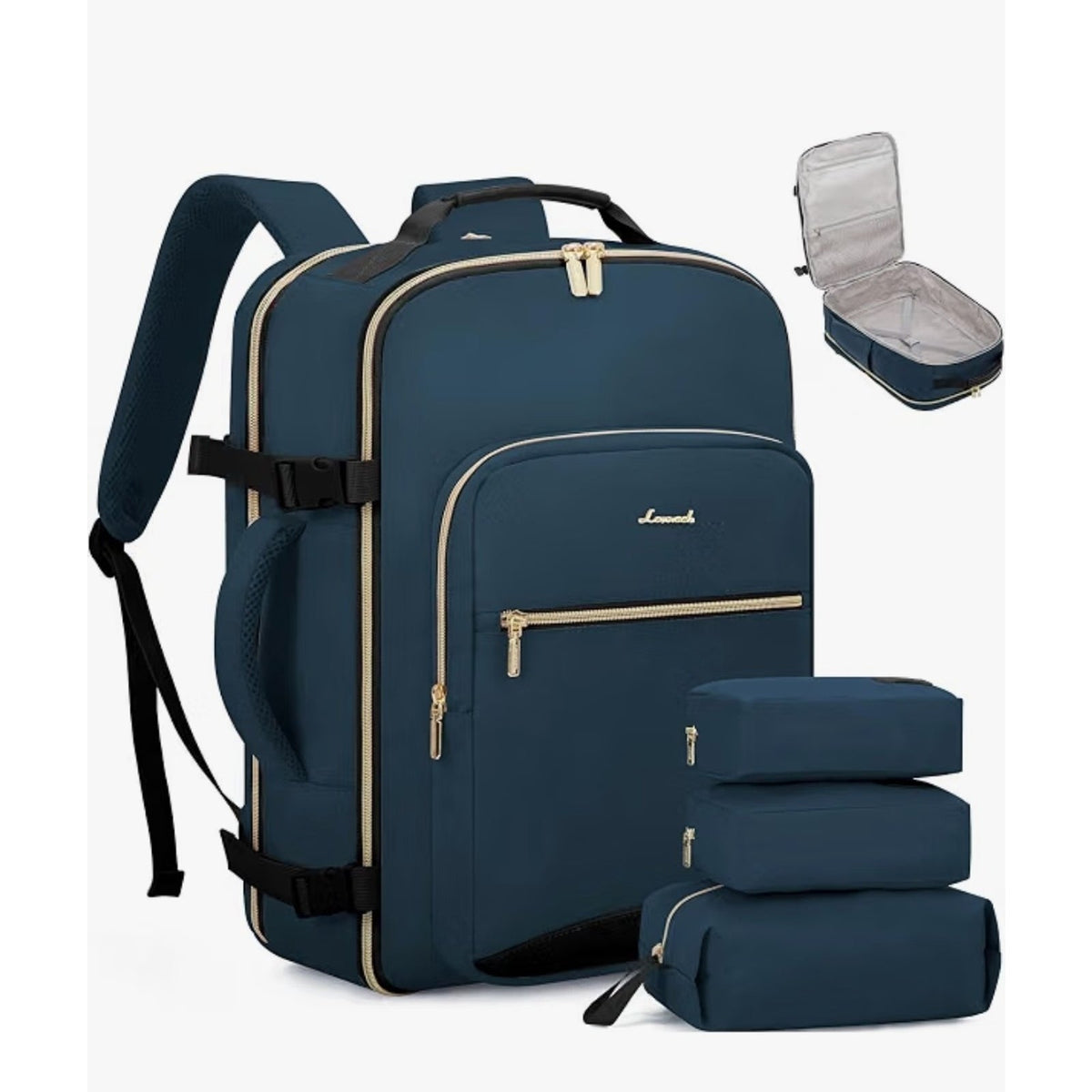 LOVEVOOK 40L Travel Backpack Flight Approved Carry on Backpack,3 Packing