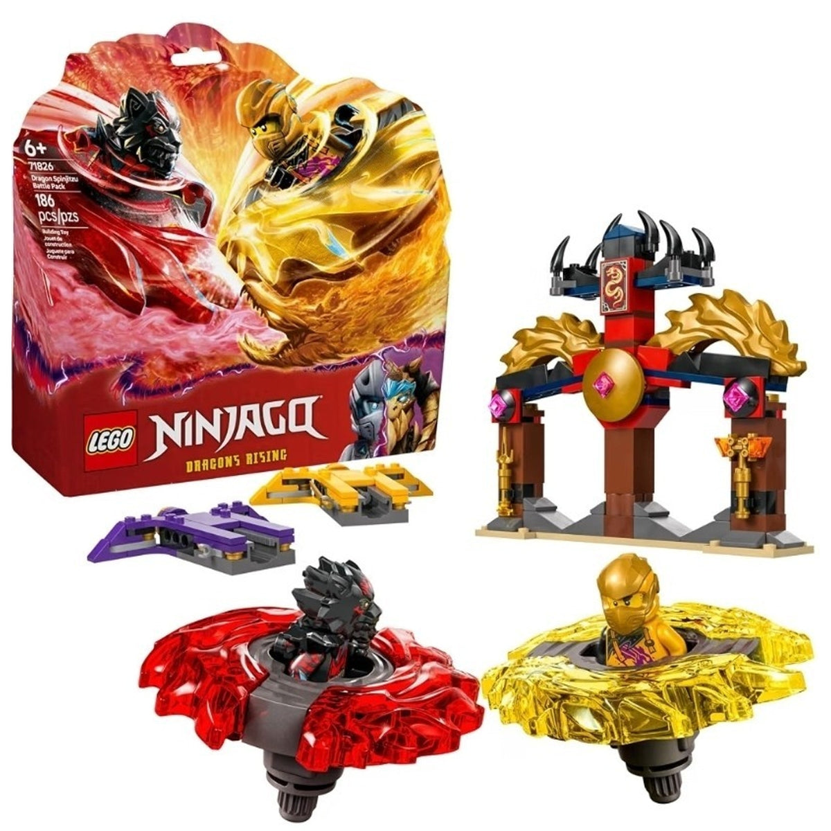 Brand New LEGO NINJAGO Dragons Rising Dragon Spinjitzu Battle Pack (71826)