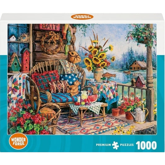Wonder Forge Country Hideaway 1000 Piece Jigsaw Puzzle for Adults | Unique, P...