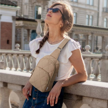 Sling Bag for Women Lightweight Quilted Crossbody Bag NEW G4Free