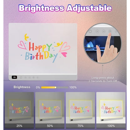 Cosmody Rechargeable LED Drawing Board for Kids, Large 16" Light Up Drawing Pad