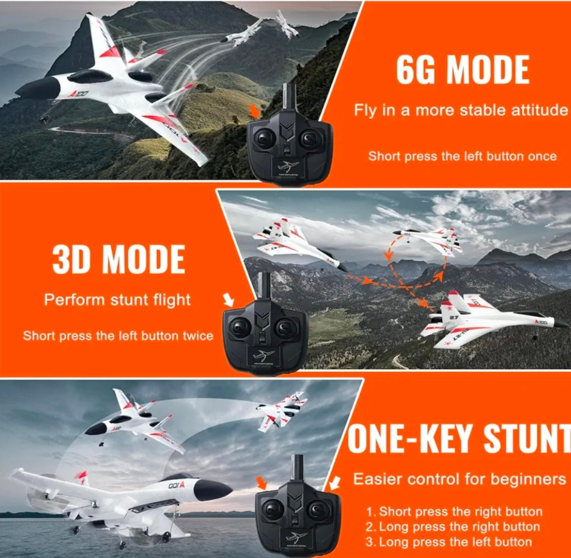 VeVOR SU-27 4CH RC Airplane – Open Box