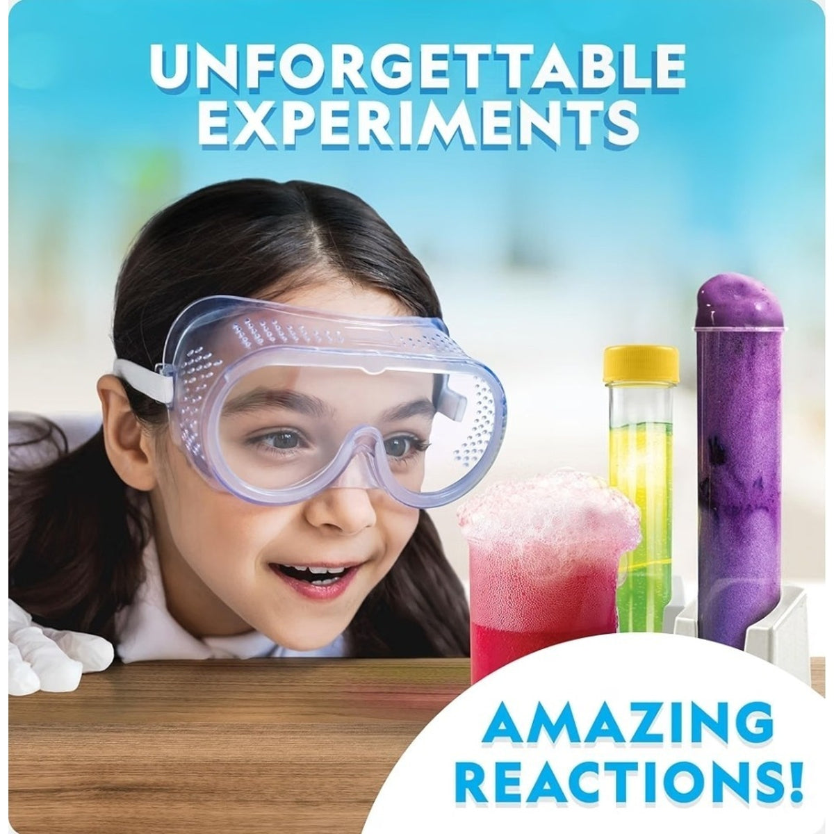 NATIONAL GEOGRAPHIC Mega Science Series: Amazing Reactions Chemistry Set