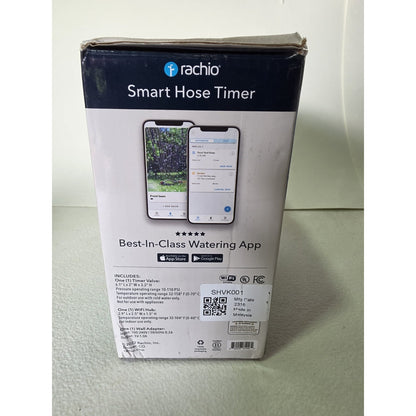 Rachio Smart Hose Timer 1 Valve + WiFi Hub Smart Sprinkler App-Control Read