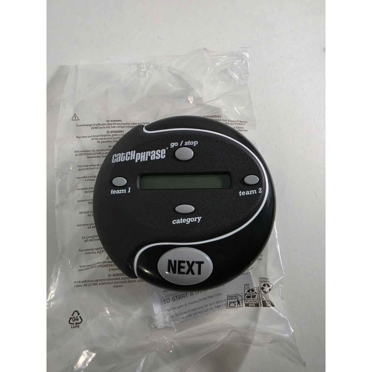 Catch Phrase Handheld Electronic Game Hasbro 2016 Black B7389 - Brand New Sealed