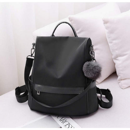 CHERUTY Women Backpack Purse Nylon Anti-theft Fashion Medium, 1-1 Black