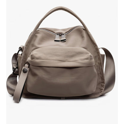 CEUTNIZ Elegant Solid Color Shoulder Bag for Women Casual Nylon Front Pocket ...