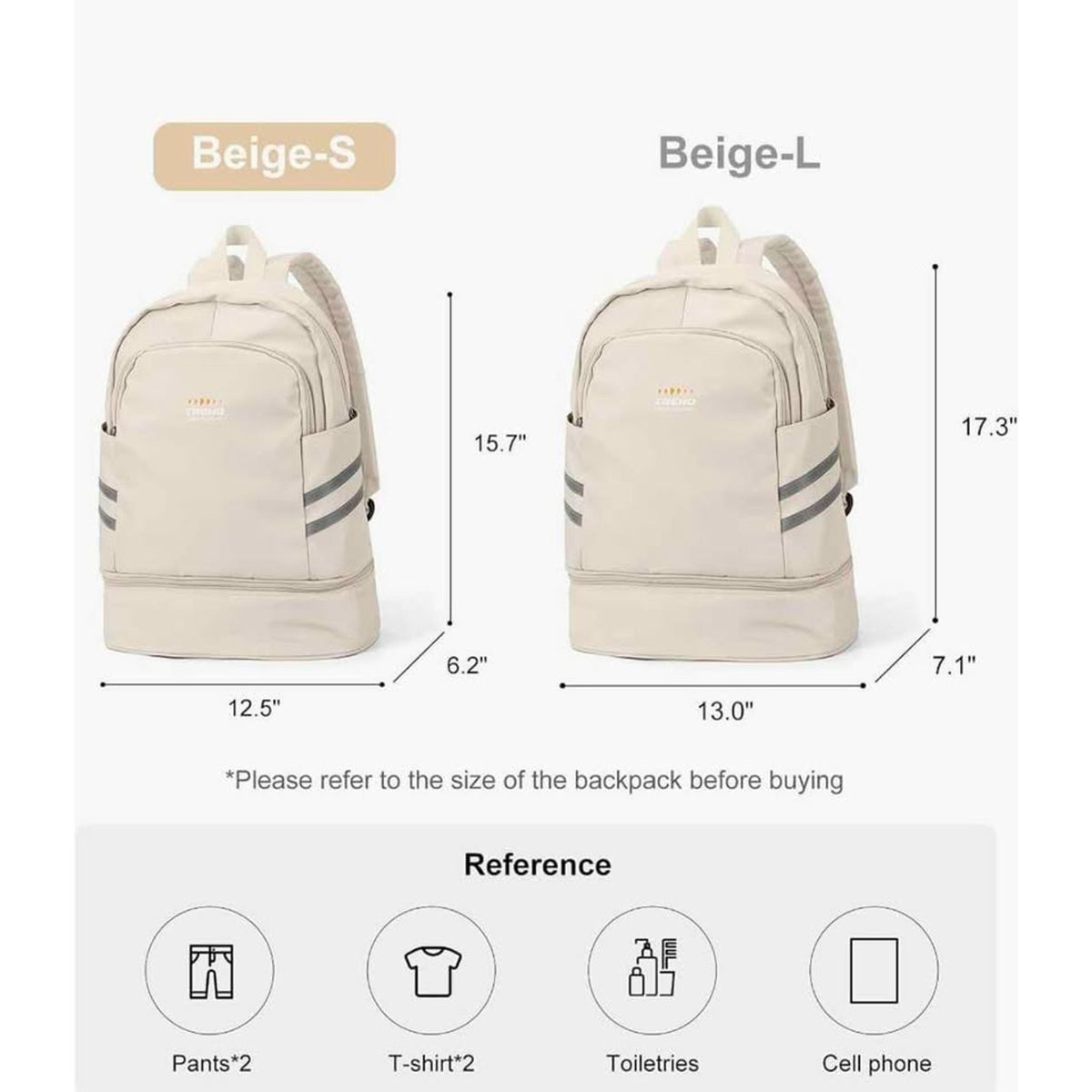 Gym Backpack For Women Waterproof Backpack With Shoe Compartment Lightweight ...