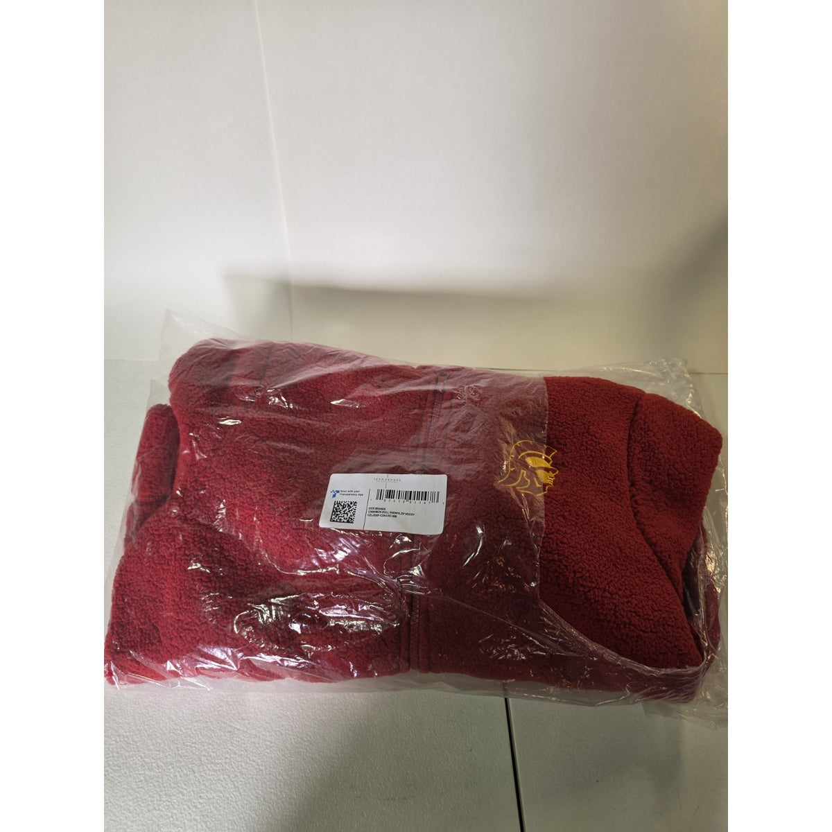Ultra Game NCAA Official Women's Full Zip Sherpa Hoodie USC Team Color Medium