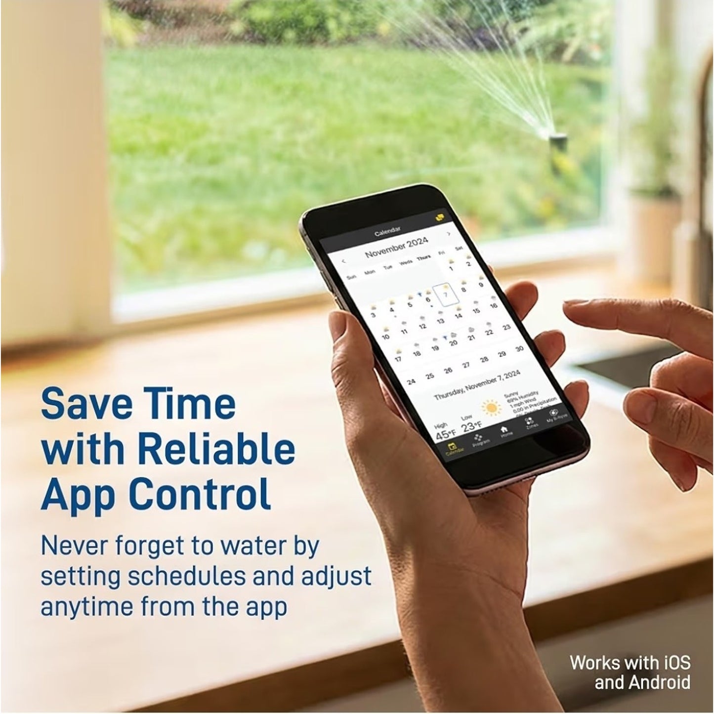 Orbit B-hyve XD 24634 Bluetooth 4-Port Smart Hose Faucet Watering Timer