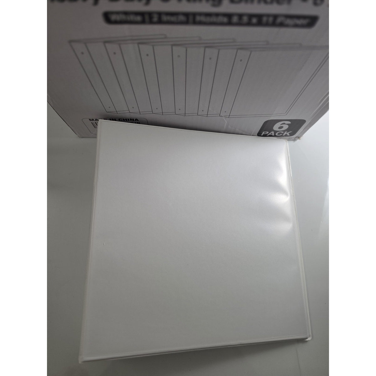 3 Ring Binder 2 Inch 6 Pack 2-Inch Binder Fits Letter Size 8.5'' x 11'' Paper