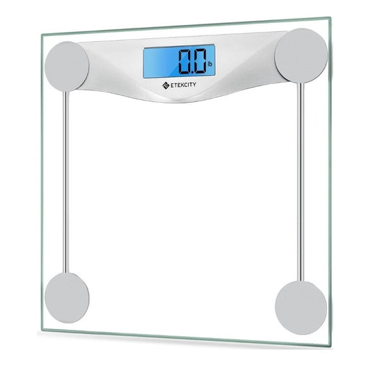 Digital Body Weight Bathroom Scale, Large Blue LCD Backlight Display - Used
