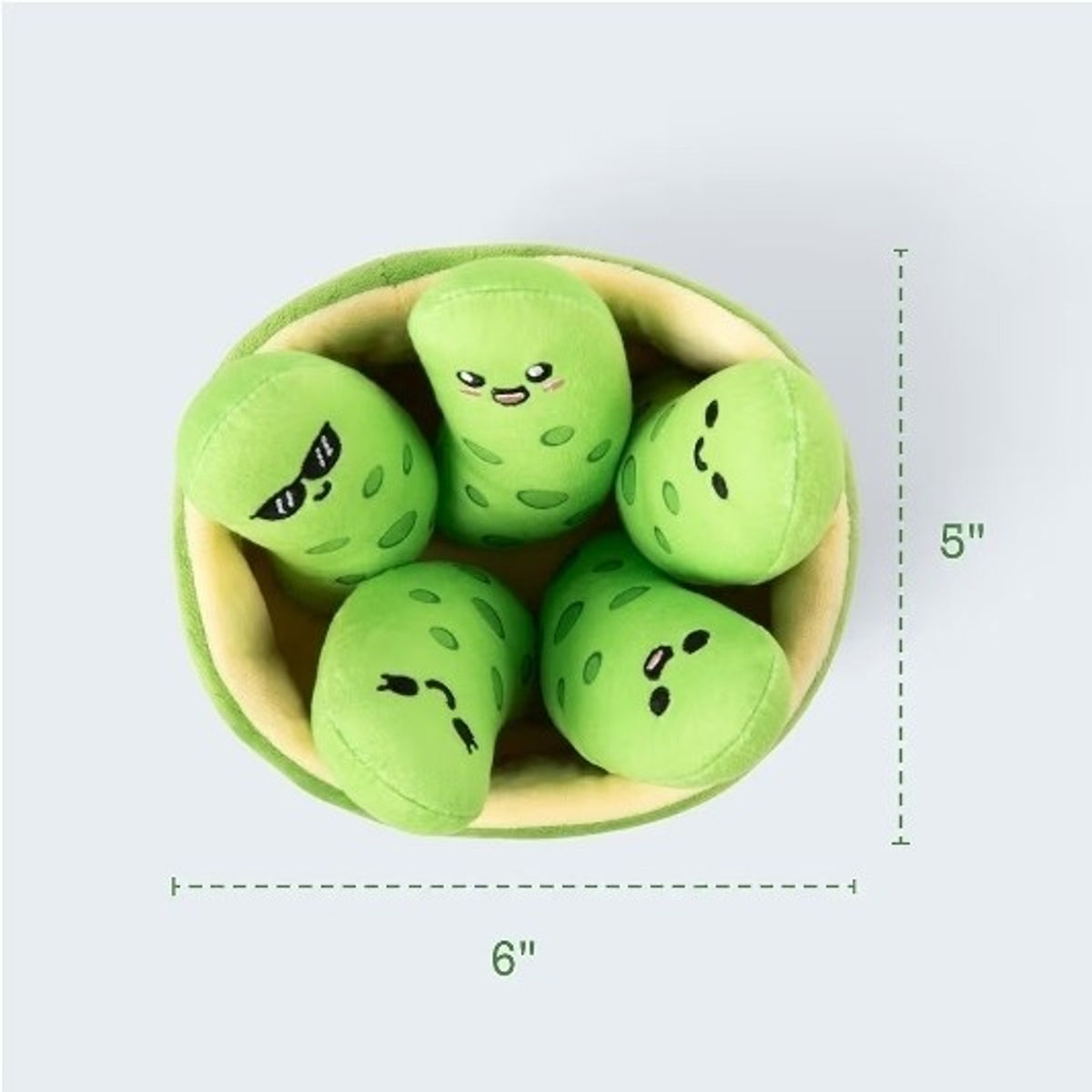 Emotional Support Pickles Plush Set – 5 Stuffed Toys & Basket by Relatabl Sealed