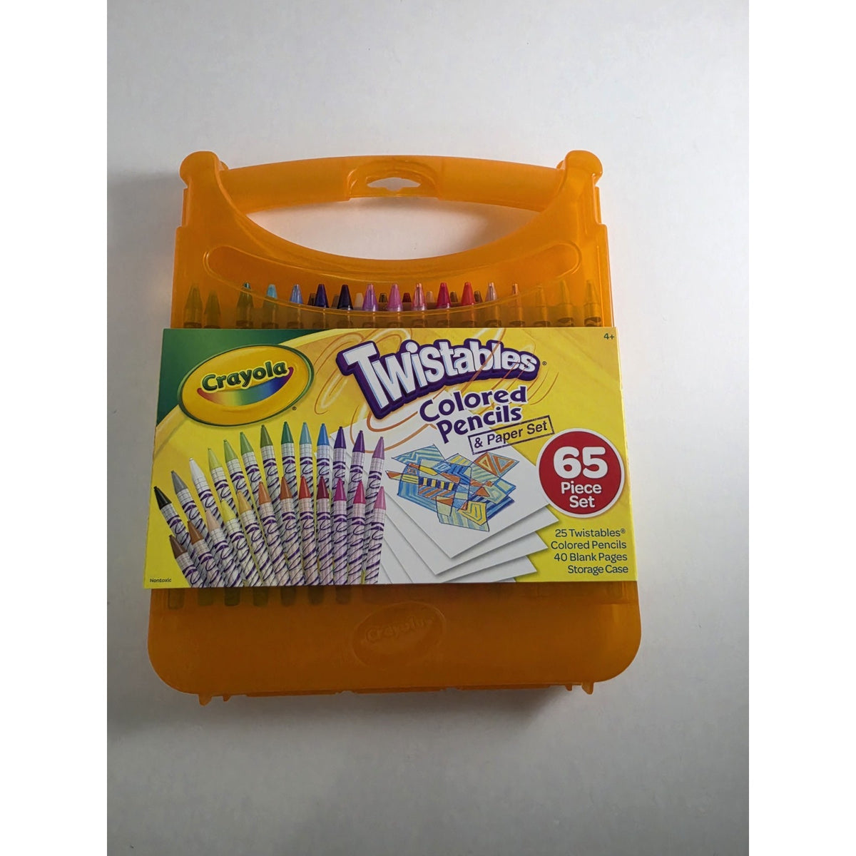 Crayola Twistables Kids Colored Pencils & Paper Kit 65 Piece Set New