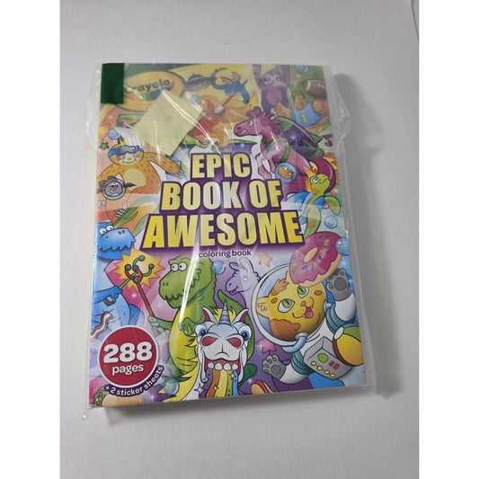 2 Pack Crayola Epic Book of Awesome Coloring Books Animal Coloring Pages