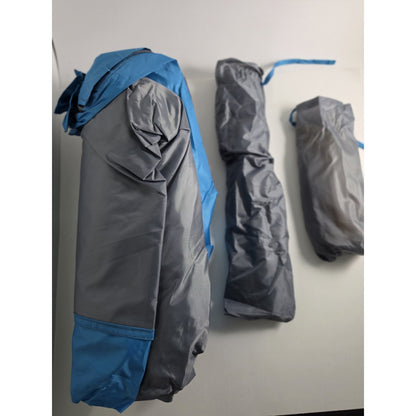 Beach Tent Sun Shelter with 2 Ventilated Doors, UPF50+ Easy Setup Beach Blue
