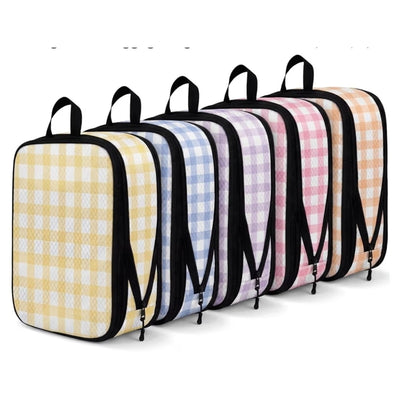 5 Pack Compression Packing Cubes for Travel Space Saving Cubes Luggage Organi...