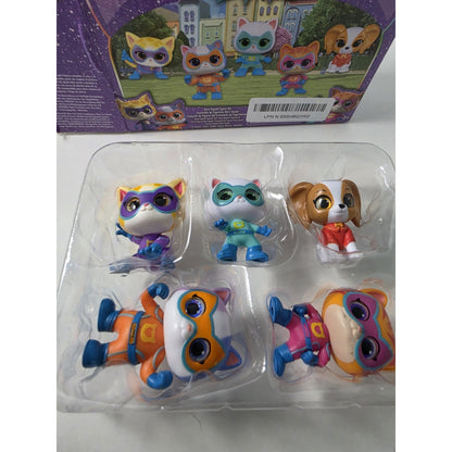 Disney Junior Super Kitties Hero Squad 5-Piece Figure Set NEW