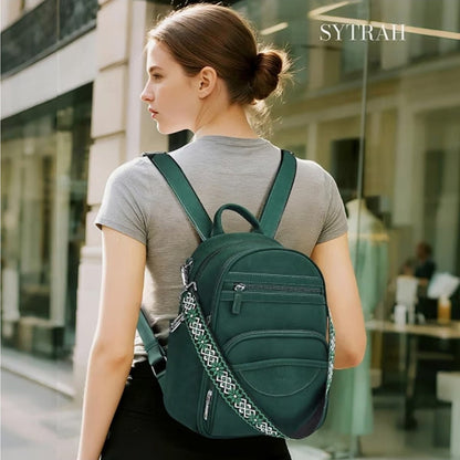 Small Backpack Purse for Women, Mini Daypack Cute for Travel Green
